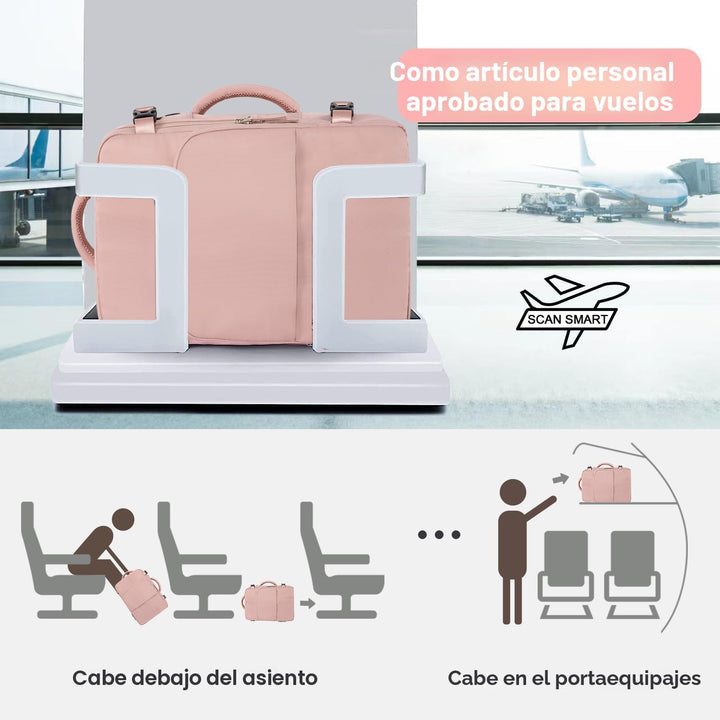 Mochila de Viaje Sinaliy, Rosa, Grande, Viajes