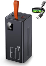 Relliphent Cargador portátil de 80000 mAh, cargador de batería exte...