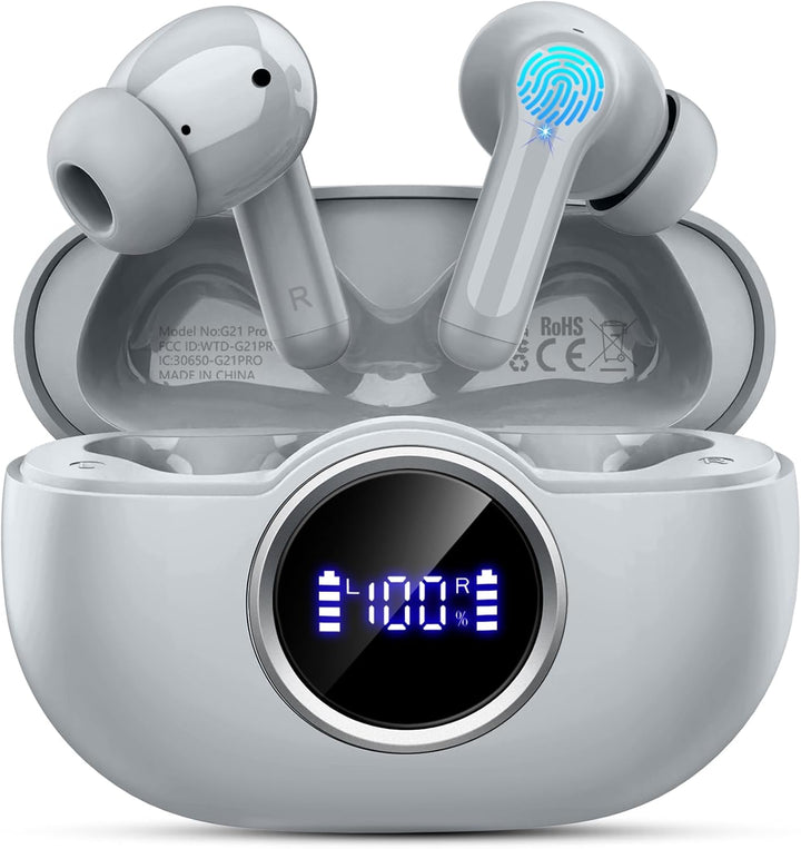 Auriculares inalámbricos, 2026 Bass-3.0 Bluetooth 5.4 auriculares e...