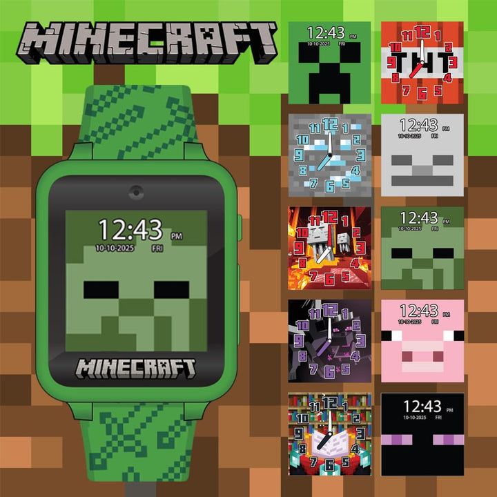 Reloj inteligente Minecraft para niños Reloj interactivo