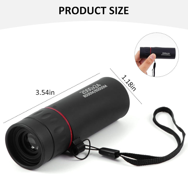Mini telescopio monocular de enfoque óptico monoculares