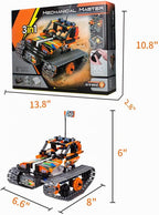 Kits de construcción de control remoto STEM 3 en 1 – Auto rastreado/robot/tanque – 2.4Ghz recargable RC Racer Toy Set regalo para niños de 8 a 12 14 años de edad y niñas mejor kit de aprendizaje de