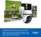 Tapo 3K 5MP Cámara de seguridad Wi-Fi para exteriores con giro\/inc...