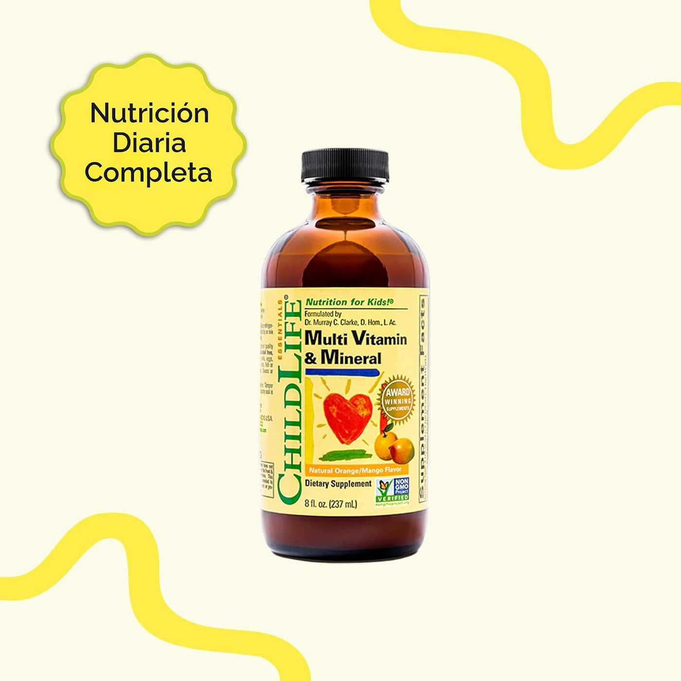 CHILDLIFE ESSENTIALS Multivitamínico y mineral para niños, vitamina...