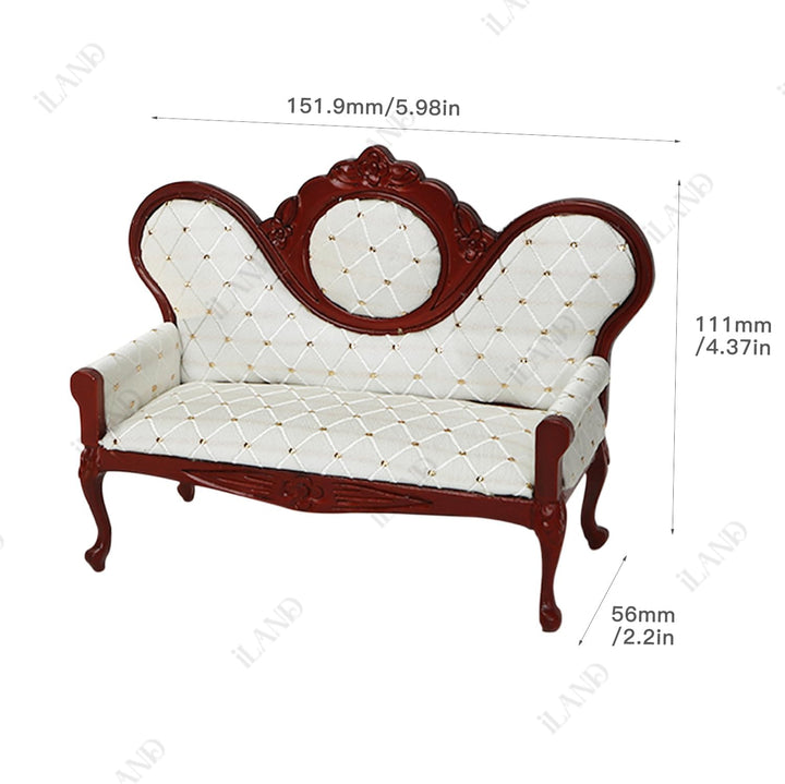 iLAND Juego de muebles de casa de muñecas victoriana, muebles y acc...