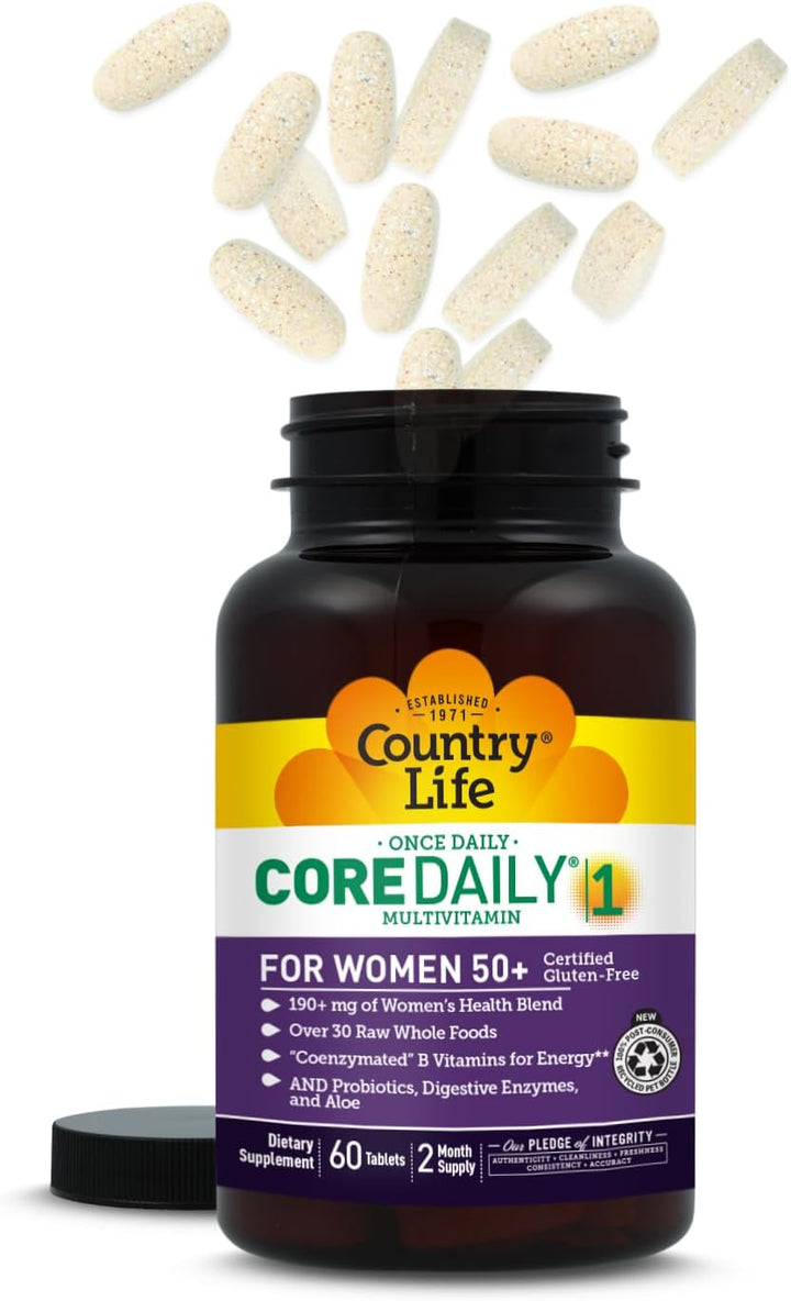 Country Life CORE Daily-1 - Multivitamínico para mujeres mayores de...