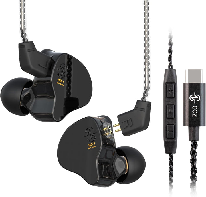 CCZ Melody - Auriculares USB C con cable tipo C en el monitor de oí...