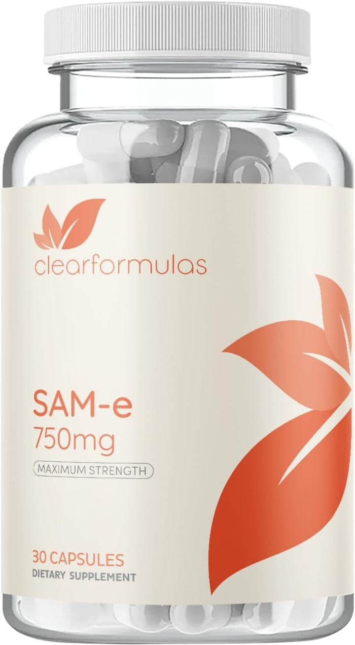 Clear Formulas Bioactive SAM-e 750mg - Suplemento SAM-e de alta res...