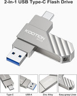 KOOTION Unidad flash USB 3.2 de 64 GB, velocidad de lectura de hast...
