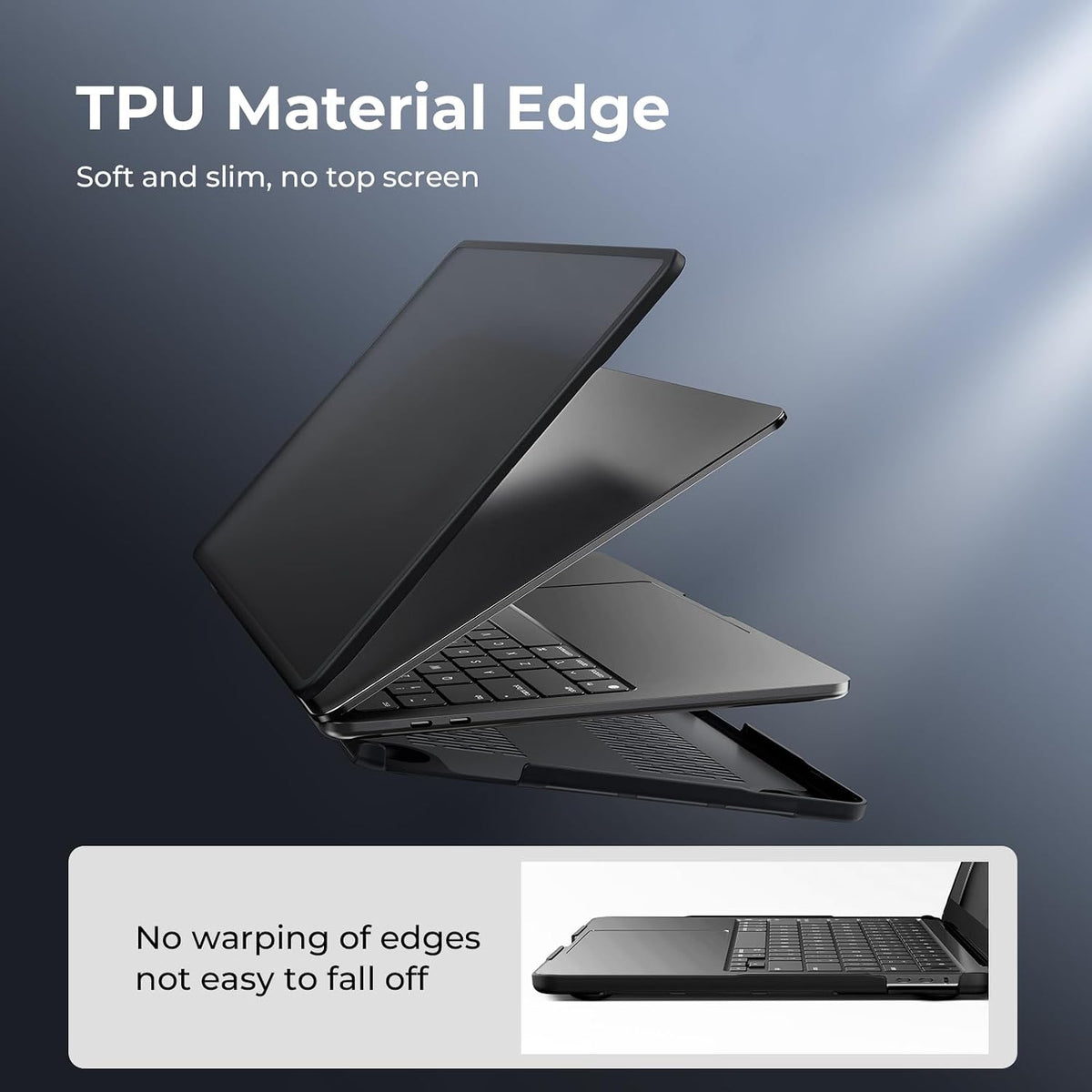 BlueSwan Funda antigrietas para MacBook Pro de 13 pulgadas M2 M1 20...