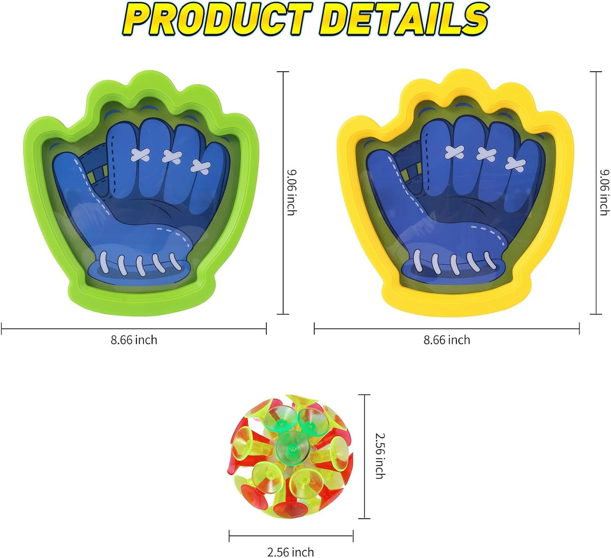 Juego de 2 bolas LED para lanzar y atrapar, juguetes iluminados