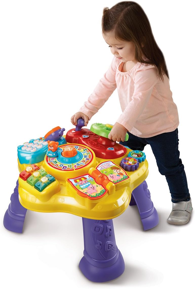 VTech Magic Star - Mesa de aprendizaje (embalaje sin frustraciones), color amarillo