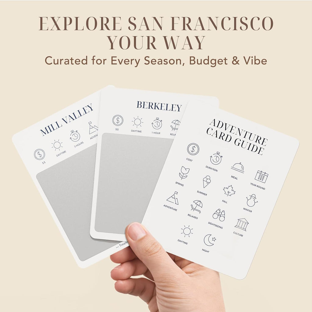 Tarjetas de lista de deseos de San Francisco Adventure, 50 tarjetas para