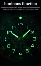 OLEVS Reloj de caballero Cronógrafo de lujo con fases de la luna, dos tonos, acero inoxidable, a prueba de agua, luminiscente, calendario empresarial, reloj de pulsera