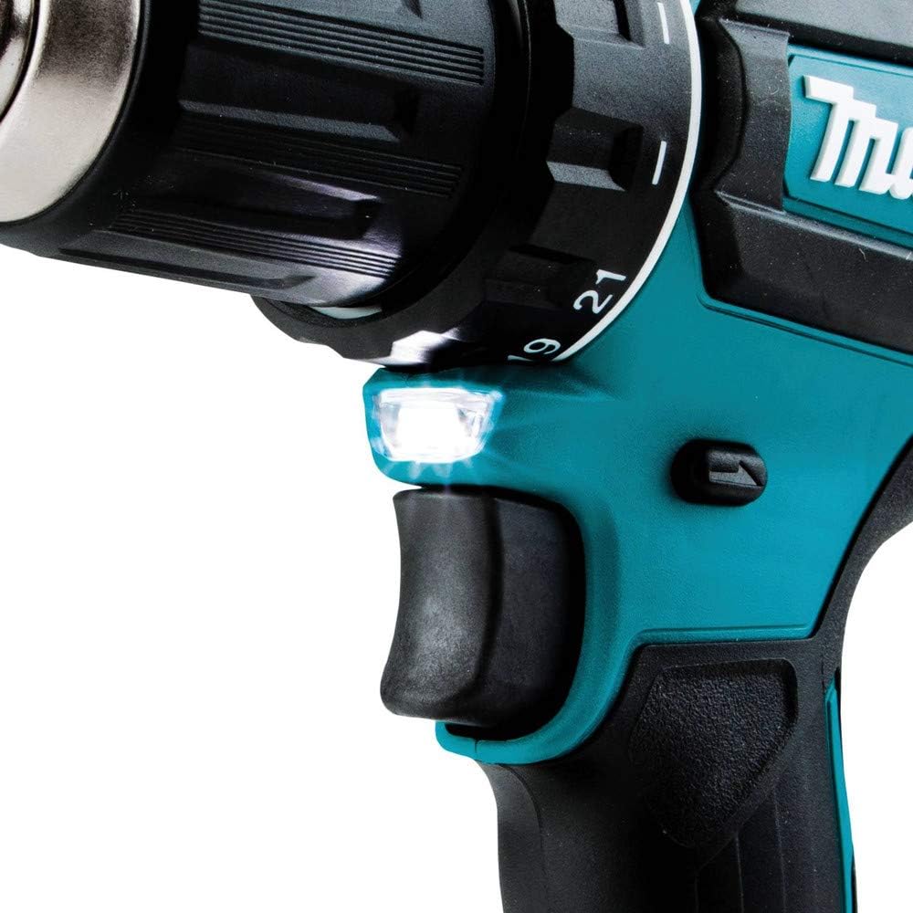 Makita XFD131 18V LXT Litio-Ion Kit de taladro inalámbrico de 1/2" sin escobillas (3.0Ah), velocidad variable