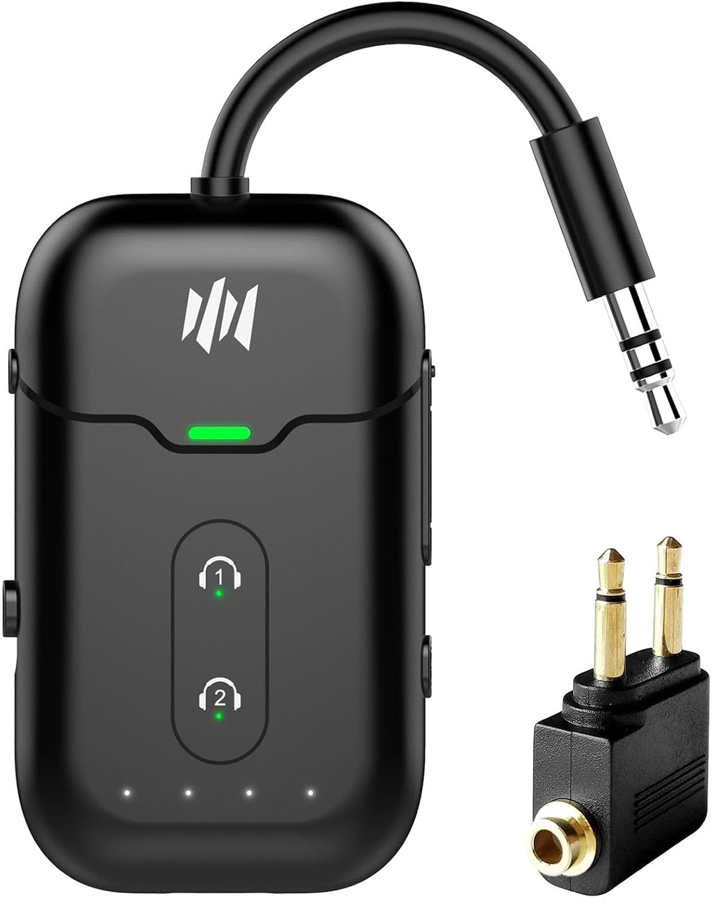 Receptor transmisor Bluetooth, adaptador de audio inalámbrico para avión/TV