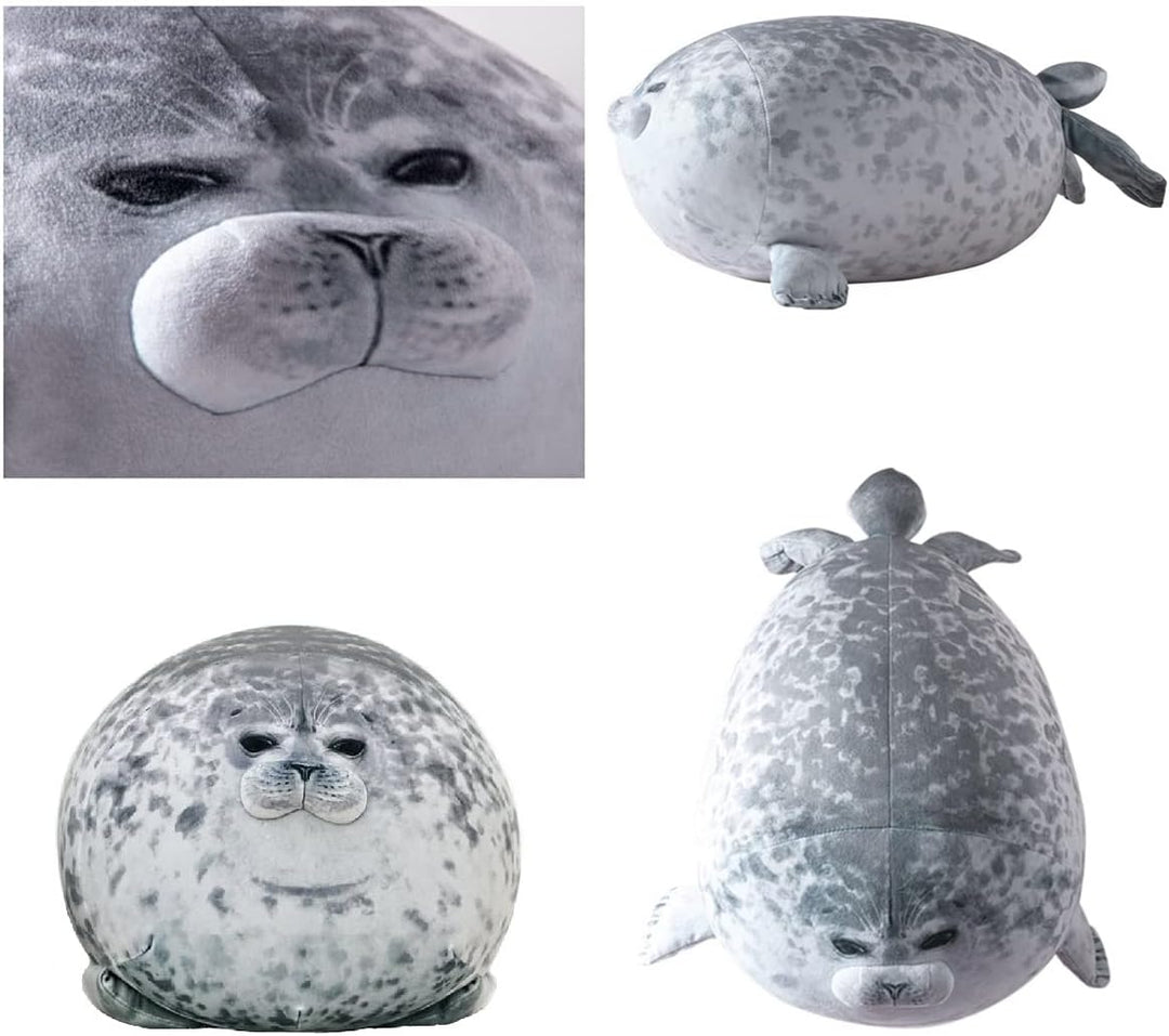 YESGIRL Almohada de foca de peluche de 16 pulgadas, linda y suave:...