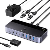 UGREEN Interruptor USB 3.2 de 2 entradas y 7 salidas, interruptor d...