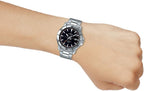 Casio Reloj Hombre Analógico Dial Marrón Acero Inoxidable