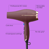 INFINITI PRO by Conair - Secador de pelo, 1875 W con difusor y acce...