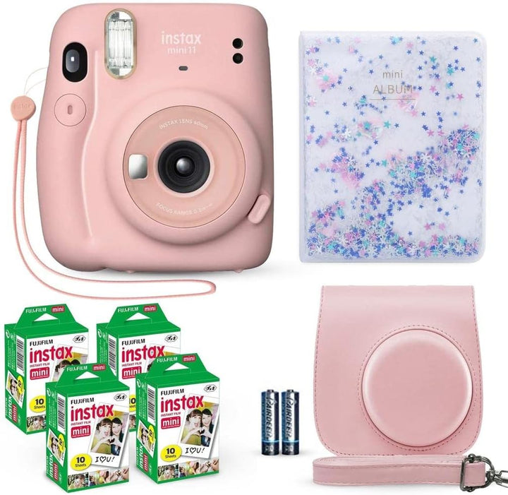Fujifilm Instax Mini 11 - Cámara instantánea rosa rubor, películas...