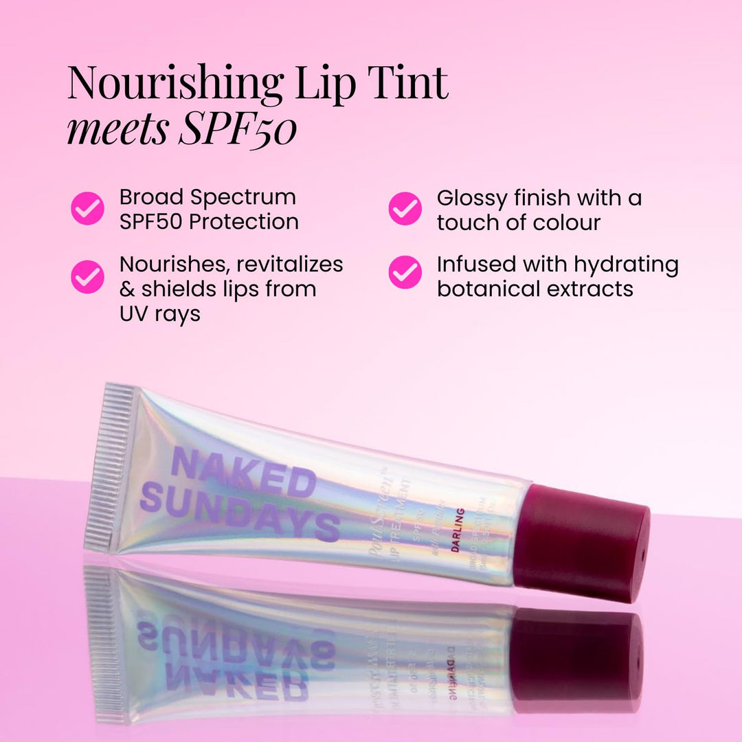 Naked Sundays Tratamiento labial teñido SPF 50 con protección solar...