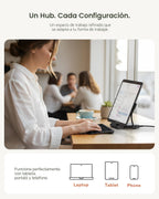 Satechi OntheGo Hub plegable USB-C de soporte, pantalla HDMI 4K/60Hz, negro