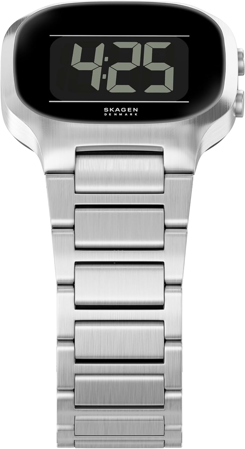 Skagen Reloj digital de acero inoxidable Mellem para hombre