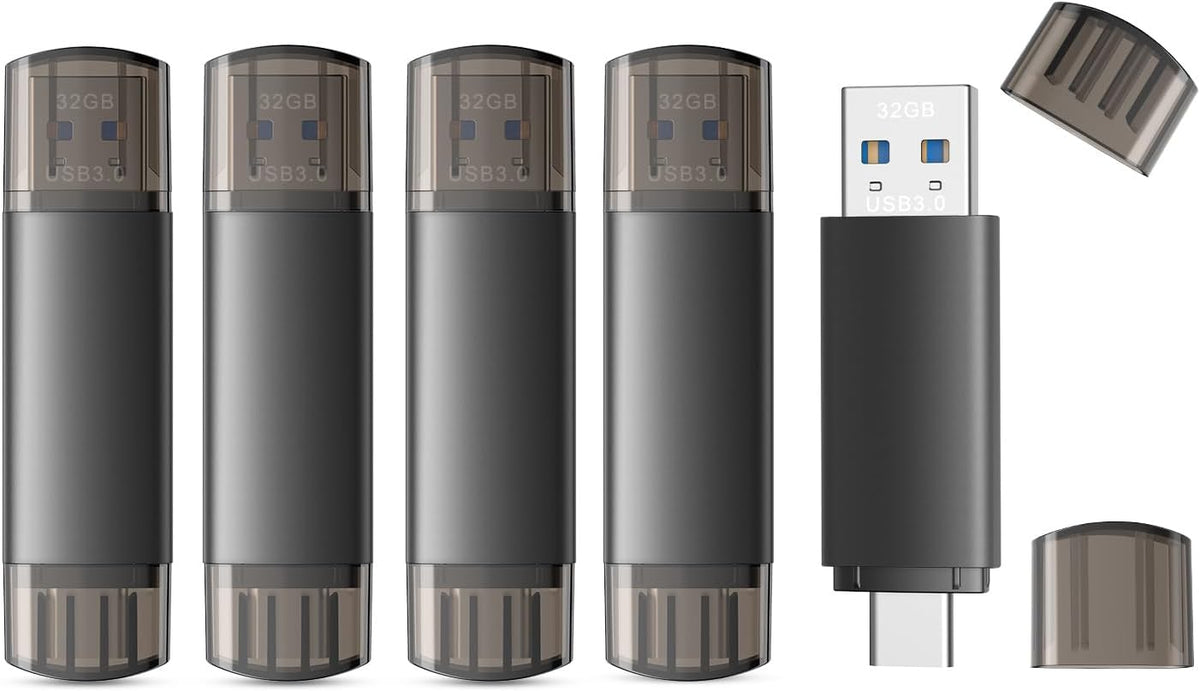 JOIOT Unidad flash USB C de 32 GB, unidad flash USB 3.0 dual tipo C...