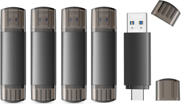 JOIOT Unidad flash USB C de 32 GB, unidad flash USB 3.0 dual tipo C...