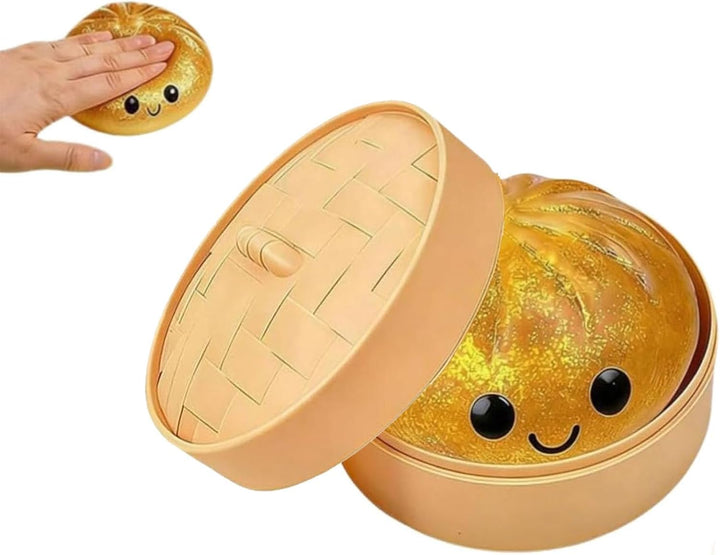 Caja blanda de bola de masa con purpurina, lindo juguete esponjoso...
