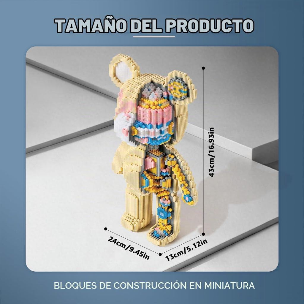 DAHONPA Conjunto de bloques de construcción micro mecánicos de animales con cerradura (7220 PIEZAS), decoración personalizada, regalo para adultos y niños