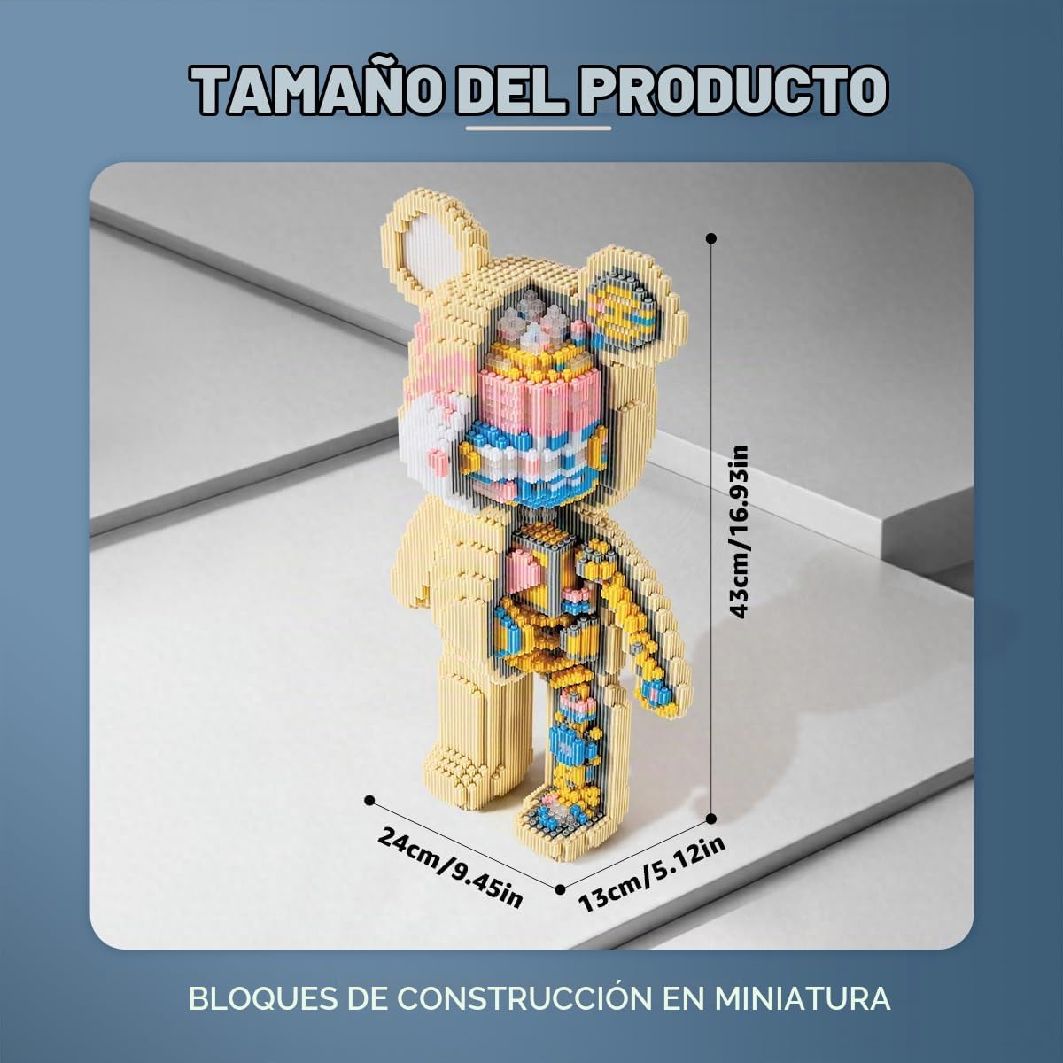 DAHONPA Conjunto de bloques de construcción micro mecánicos de animales con cerradura (7220 PIEZAS), decoración personalizada, regalo para adultos y niños