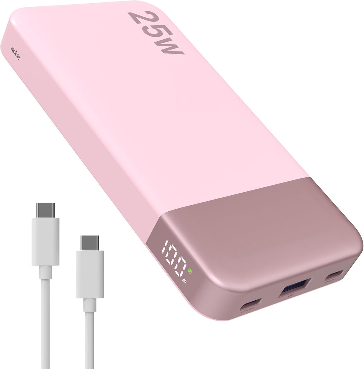 NOBIS Cargador portátil, cargador de batería de 10000 mAh de carga...