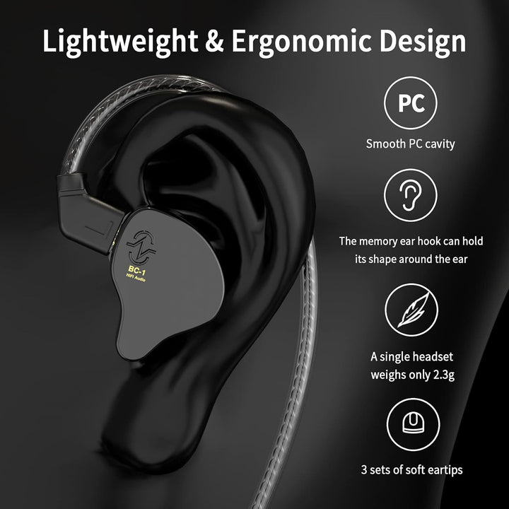 CCZ Melody - Auriculares USB C con cable tipo C en el monitor de oí...