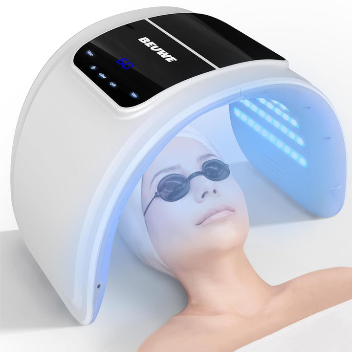Terapia de luz roja para la cara, mascarilla facial LED para terapi...