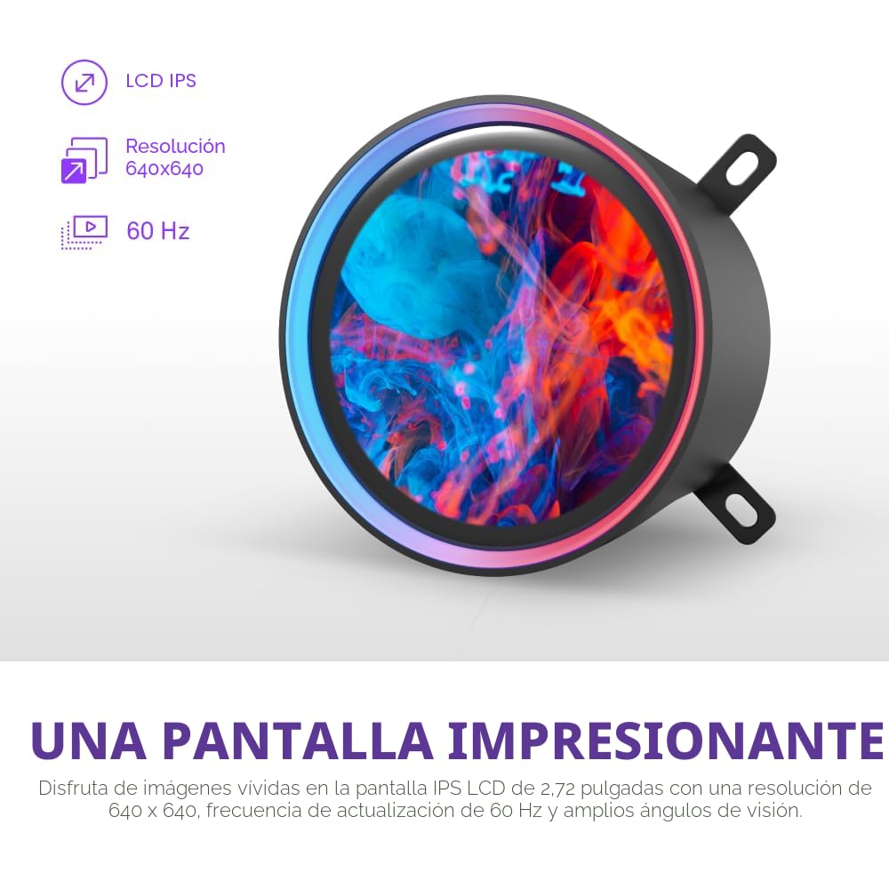 NZXT Kraken Elite 360 RGB 2024 - Enfriador líquido AIO para CPU - R...