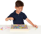 Melissa & Doug Bead Bouquet, juego de cuentas con más de 220 cuentas de madera, Total 1