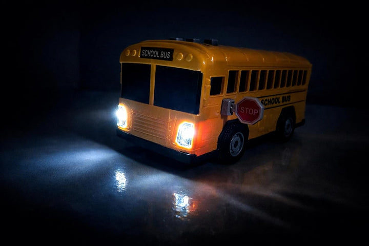 Modelo de autobús escolar con luces y sonido 7 pulgadas