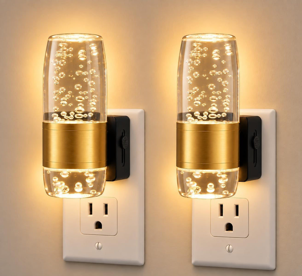 Luz nocturna LED, luces nocturnas enchufables la pared