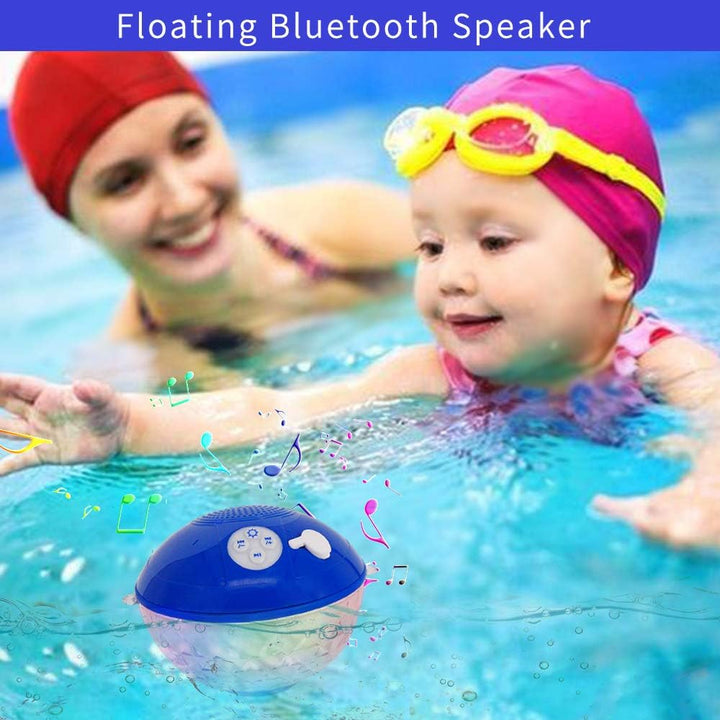 Altavoces Bluetooth con luces coloridas, portátil, con nivel de pro...