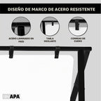 Ilyapa Letrero de metal con marco A, pizarra blanca, 24 x 30 pulgadas, para