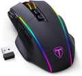 RisoPhy Ratón inalámbrico para juegos, 3 modos 2.4G/USB-C/Bluetooth con