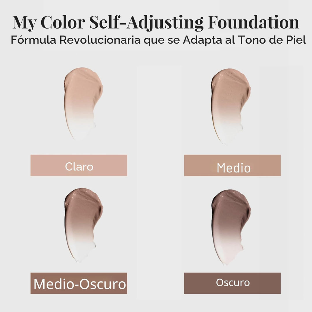 Jerome Alexander My Color - Base autoajustable, maquillaje facial h...