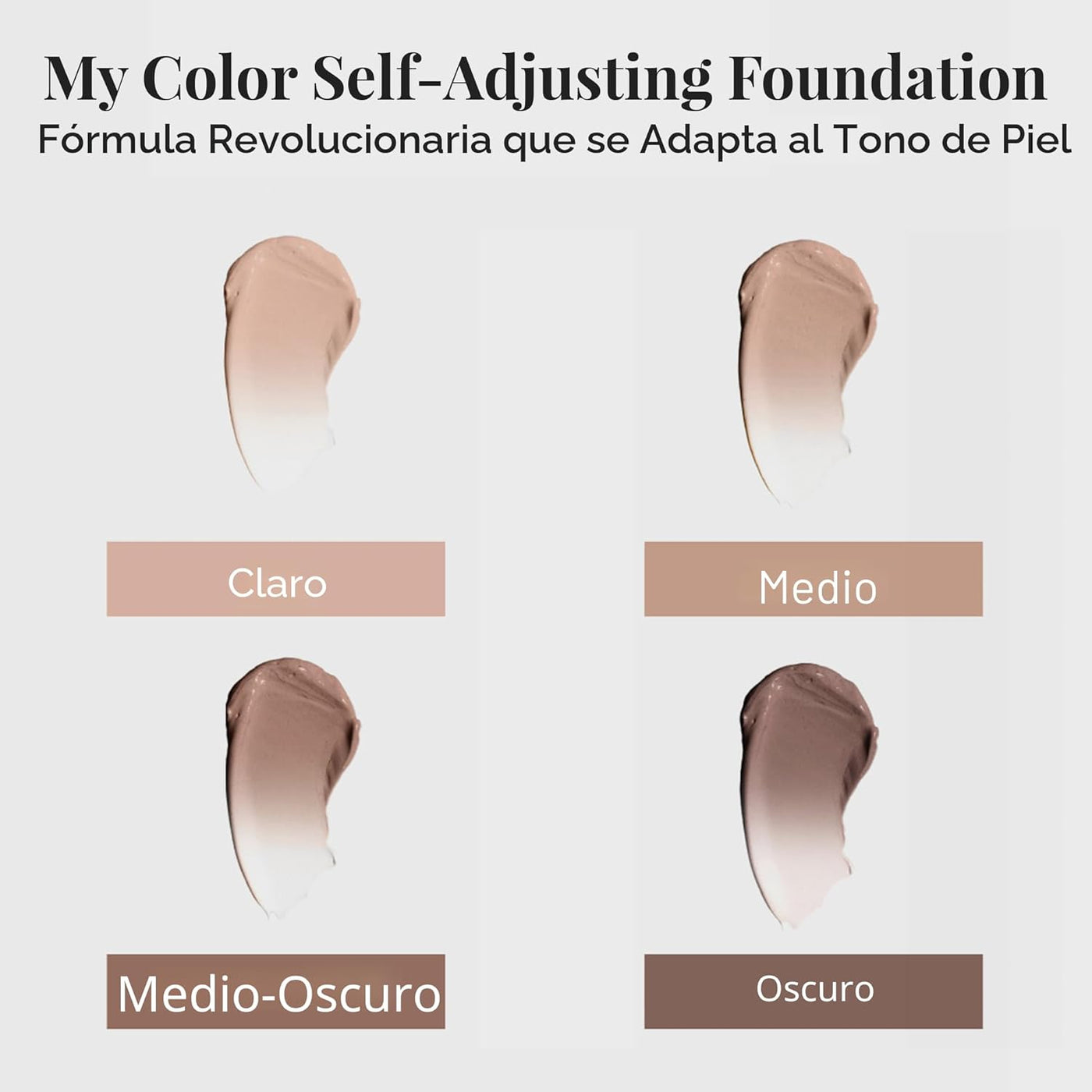 Jerome Alexander My Color - Base autoajustable, maquillaje facial h...