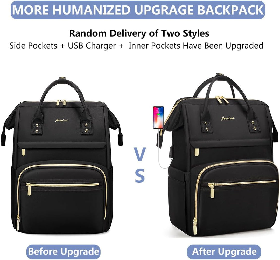 Focdod Mochila para mujer de 15.6 pulgadas, mochila para computador...