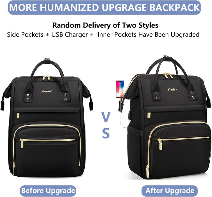 Focdod Mochila para mujer de 15.6 pulgadas, mochila para computador...