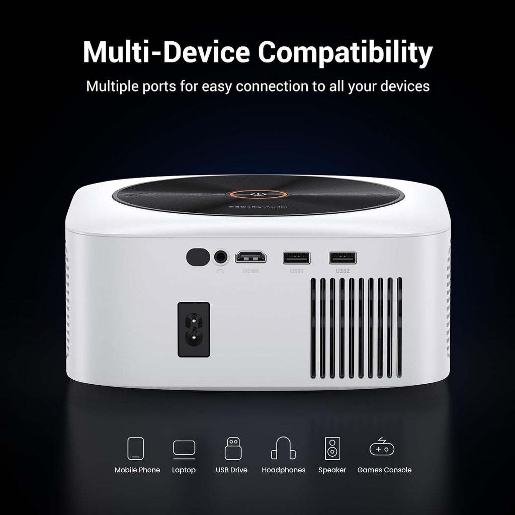 HAPPRUN 1500 ANSI - Proyector inteligente para exteriores, aplicaci...