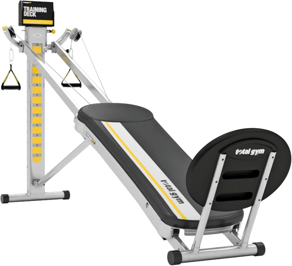 Total Gym Máquina de Entrenamiento de Cuerpo Completo, Equipo de Ejercicio FIT para el Hogar con 12 Niveles de Resistencia - Sistema de Fitness Ajustable y Portátil para Entrenamiento de Peso y