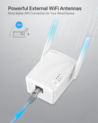 BrosTrend Puente WiFi de doble banda 1200Mbps, convierta dispositivo con
